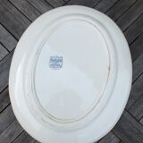 Dish in Terre de Fer decoration Spring, birds - 38x47 cms