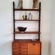 Adjustable wooden floor shelf, Louis Van Teeffelen - 1960