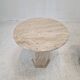 Set of 2 Italian Travertine Pedestals or Side Tables, 1980s