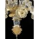 Verre de Murano italien Ca’ Rezzonico – Design floral en or fait à la main