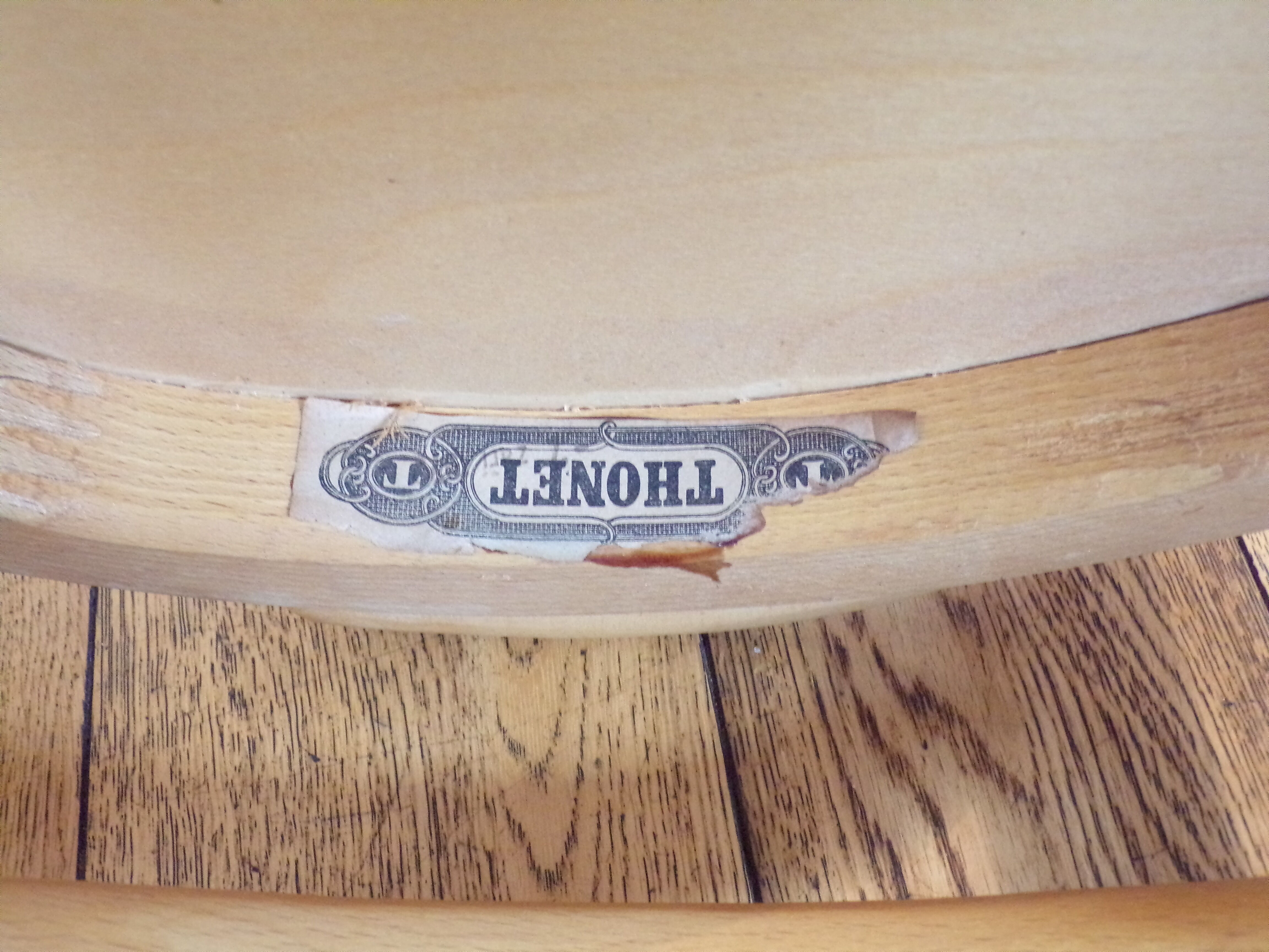 Wooden Thonet armchair