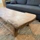Naga coffee table in solid wood 190X61