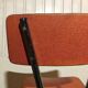 Set of 2 formica coral speckled chairs