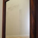 Mirror in wooden frame, Danish design, 1970s, production: Denmark