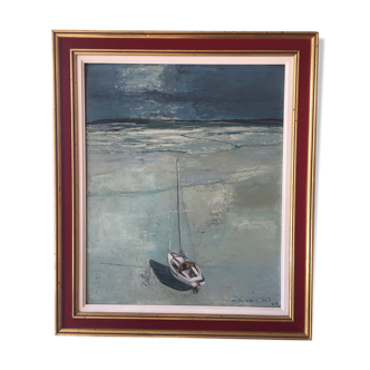 Sailboat painting