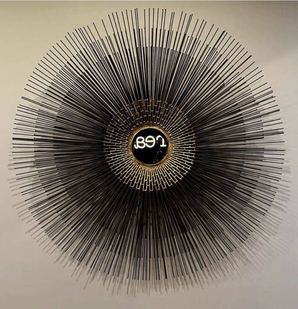Sunburst Mirror W. Friedle Circa 1970