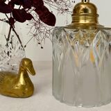 Vintage tulip walking lamp in transparent and frosted glass