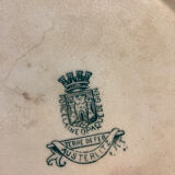 6 assiettes plates anciennes terre de fer