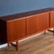 Teak 1960s mid century long Danish sideboard