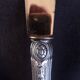 Set of 7 old cheese knives, Solingen brand, in VM800 silver and vermeil