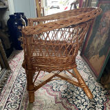 Rattan armchair for children