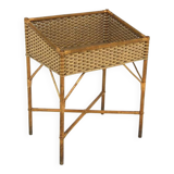 Scandinavian rattan indoor planter, Sweden, 1950s