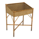 Scandinavian rattan indoor planter, Sweden, 1950s