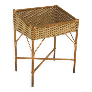 Jardinière d'intérieur scandinave en rotin, Suède, 1950