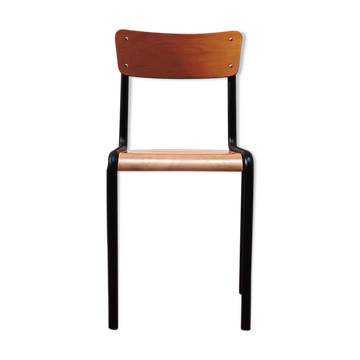 Chaise vintage d'écolier