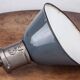 Industrial Vintage Wall Lamp from Seimens in Blue-Grey, Bauhaus, 1930s