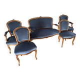 Louis XV style sofa and armchairs