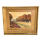 Watercolor Pierre Huvelliez 1891-1959 view park Palace of Versailles
