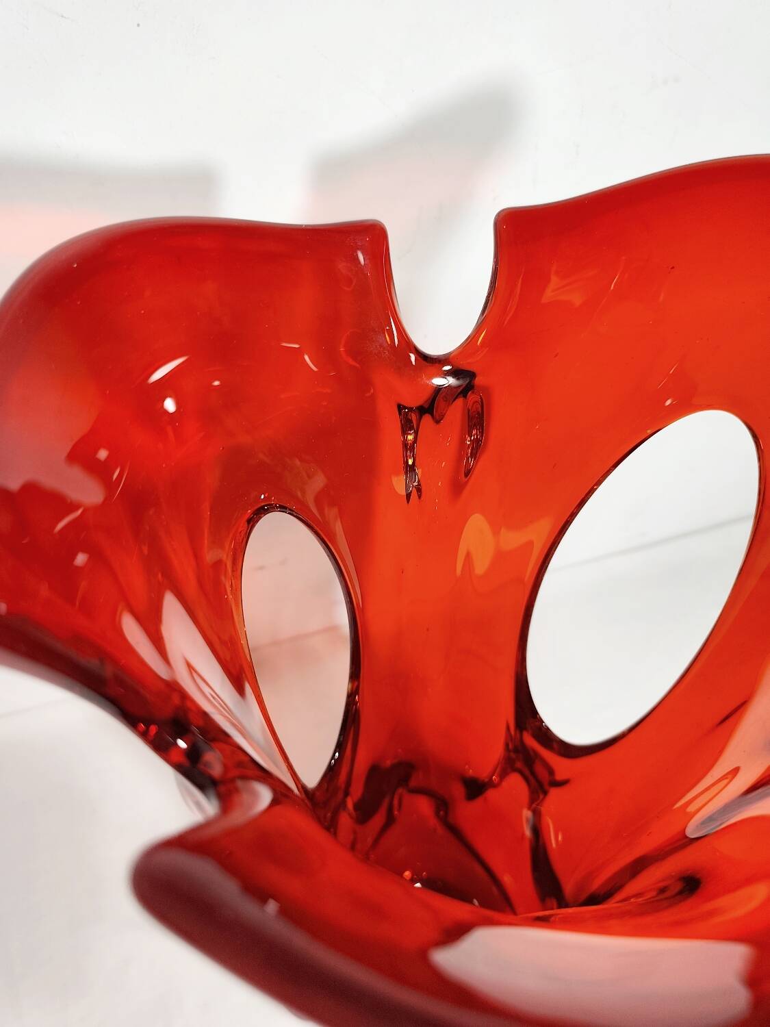 Jarrón de cristal de Murano. Italia, 1970s.