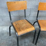 Set of 4 vintage school chairs