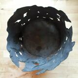 Vintage jar sheet painted flowers