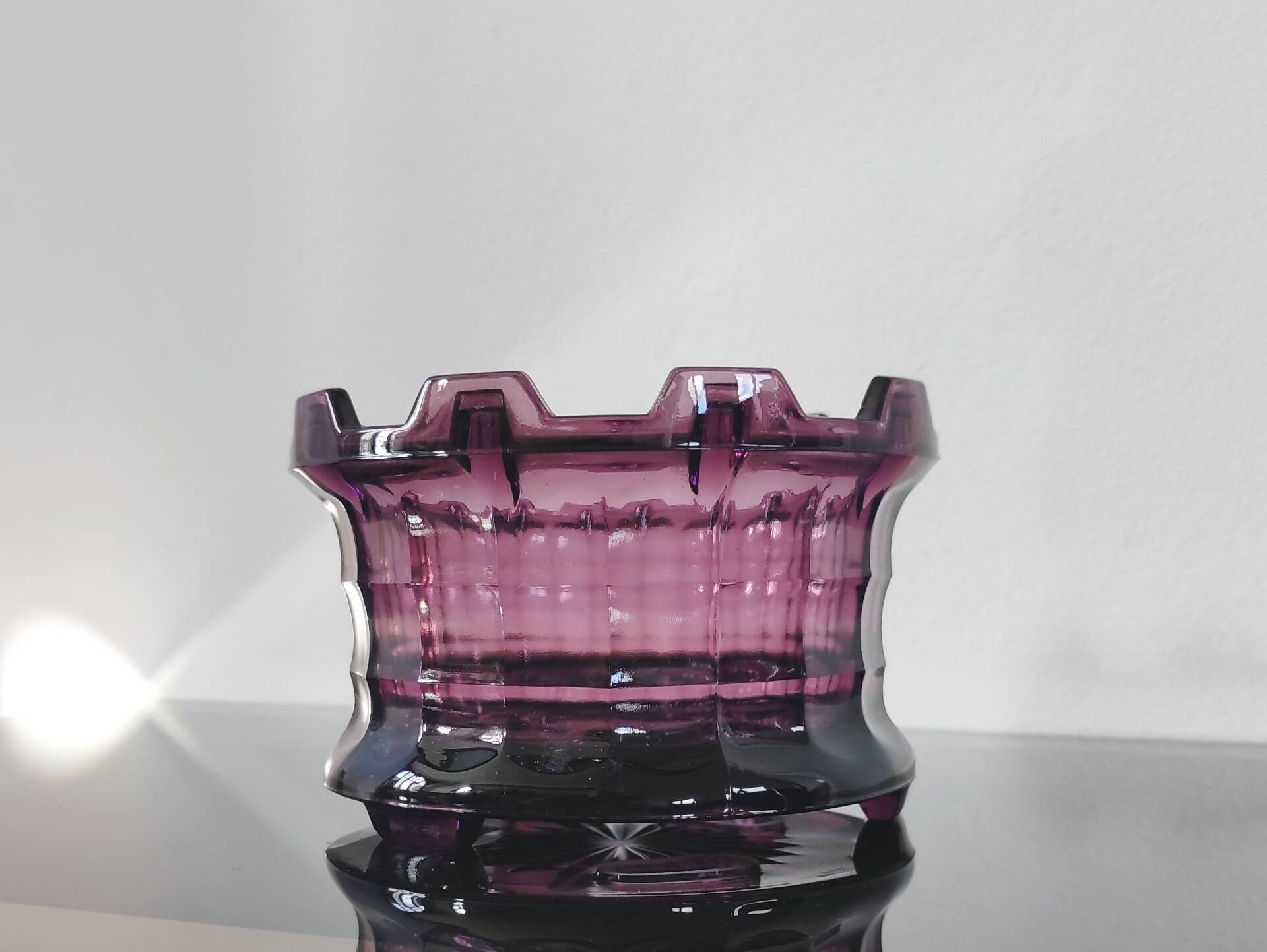 Brutalist glass cache-pot or lantern