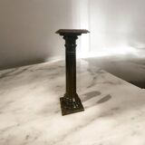 Black marble pedestal column