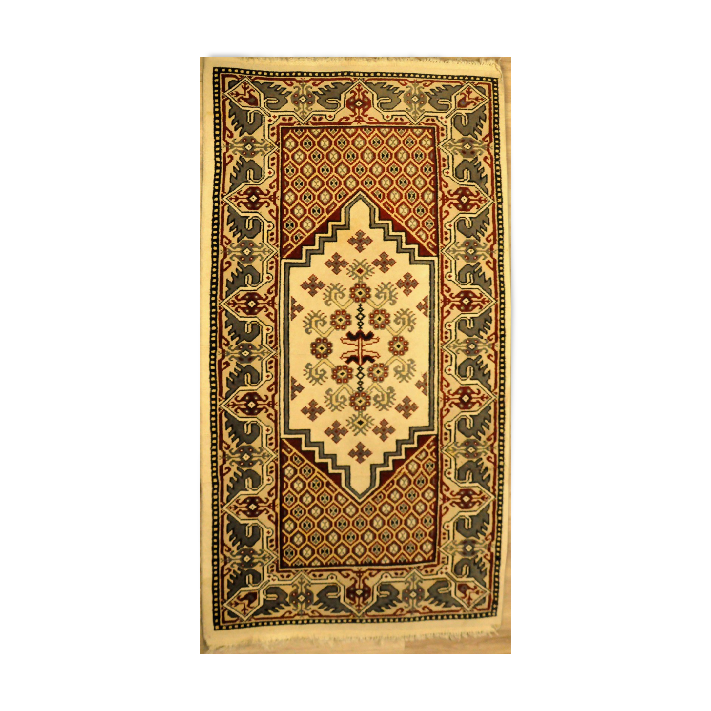 Hand-woven Tunisian carpet 200x100cm