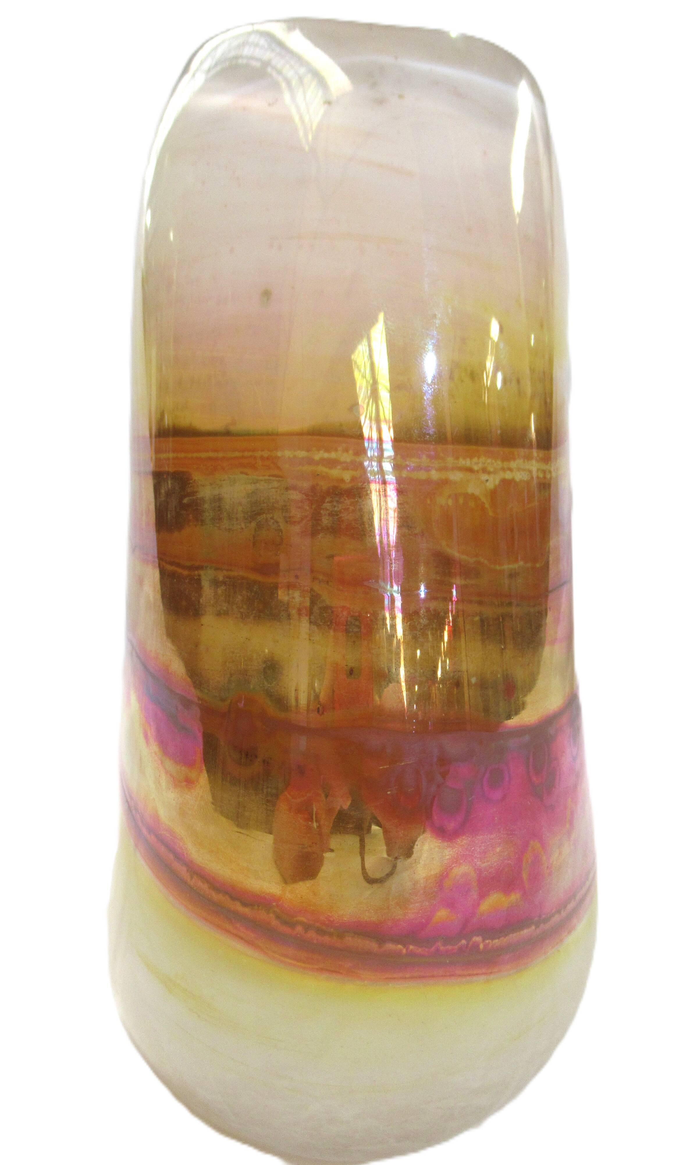 Art glass vase signed by Alfred Collard for Val Saint-Lambert, 1995