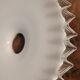 White opaline lampshade with a scalloped edge Ø 25.5 cm, first half of the 20th century.