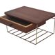 Vintage Floating Wall Shelf With Drawer, Teak String Rack 60's Design