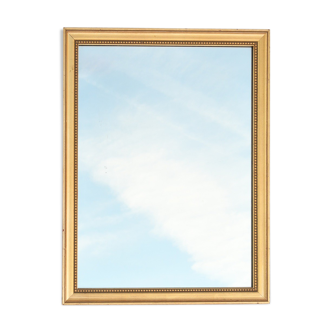 Miroir rectangulaire en bois doré  53 x 41 cm