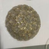 Murano Glass Flower Seguso Flushmounts Set of 2 1960’s