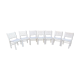 Suite of 7 braided chairs triconfort vintage