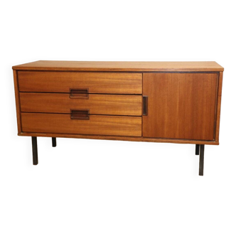 Vintage low teak sideboard, 1960s