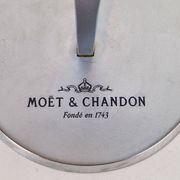Crystal Champagne Flutes in Holder by Philippe Di Meo for Moët & Chandon, 1980s, Set of 2
