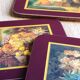 Set of 6 vintage Jason "Still Life Fruit" coasters, cork and durable.