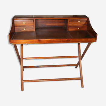 Bureau pliant bois exotique