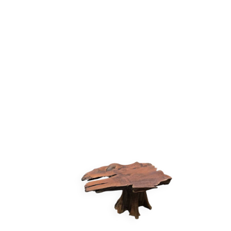 Raw wood coffee table