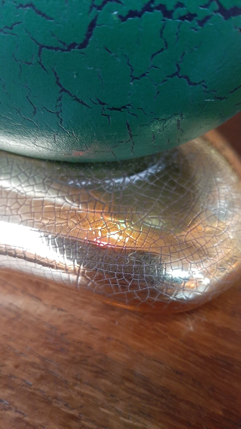 Green and gold lamp françois chatain