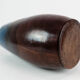 Ceramic vase with blue and brown glaze by an unknown Danish artist