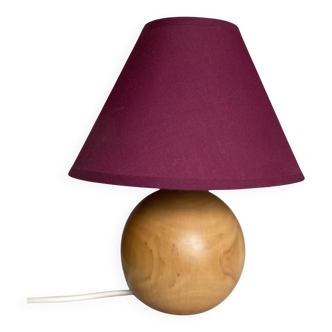 Vintage wooden ball lamp