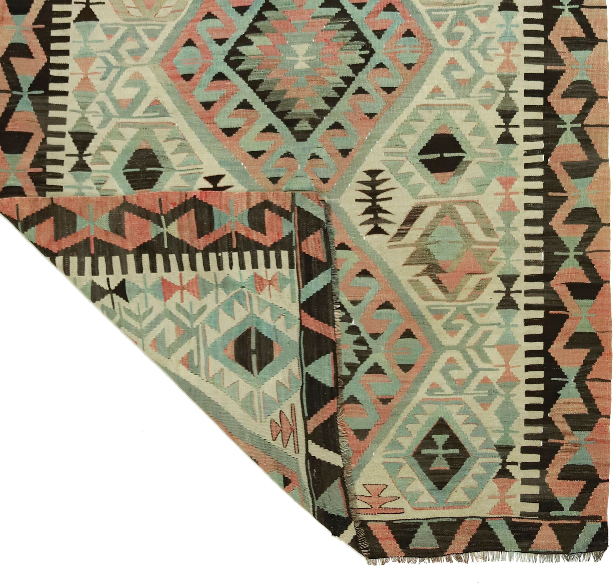 Anatolian handmade kilim rug 291 cm x 150 cm