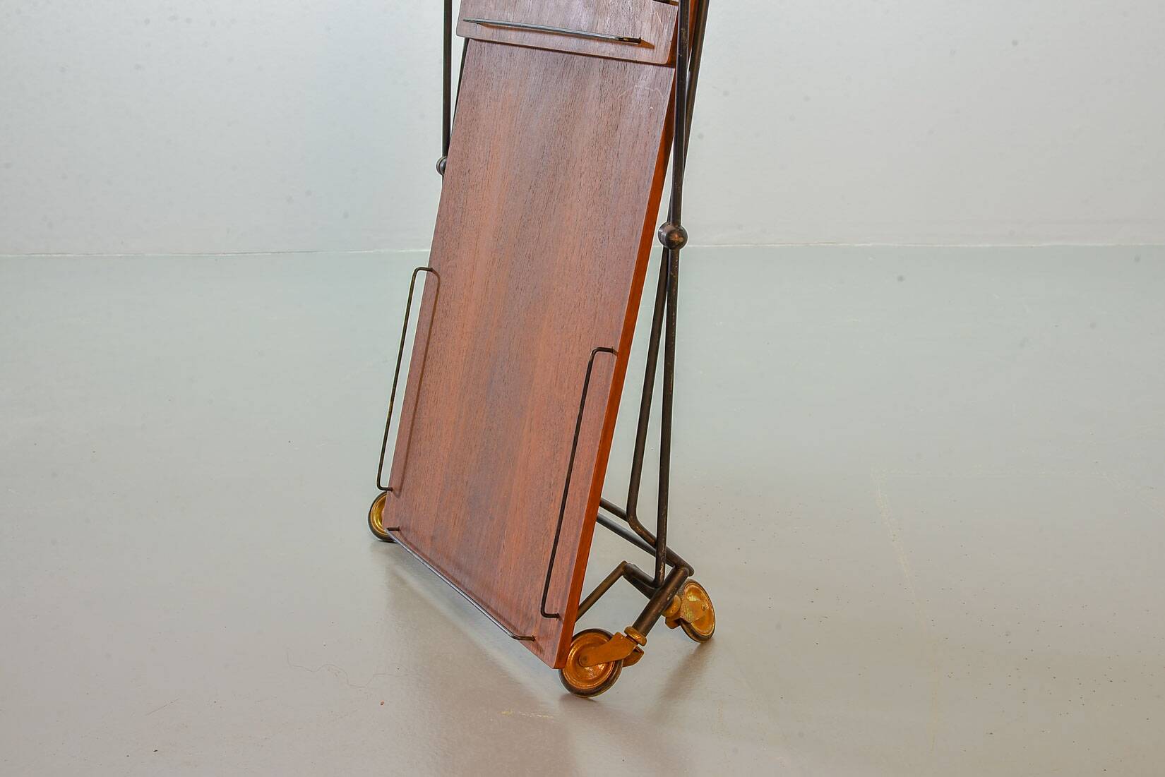 Scandinavian Minimalistic Foldable and Mobile Teak Tea Trolley Denmark 50S