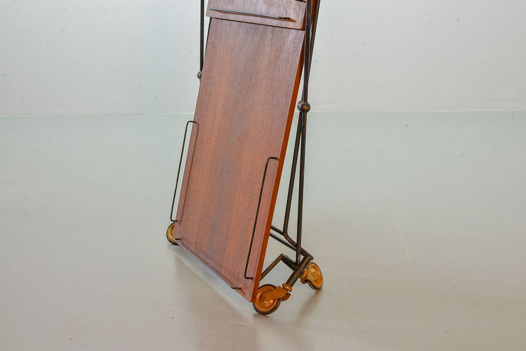 Scandinavian Minimalistic Foldable and Mobile Teak Tea Trolley Denmark 50S