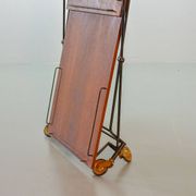 Scandinavian Minimalistic Foldable and Mobile Teak Tea Trolley Denmark 50S