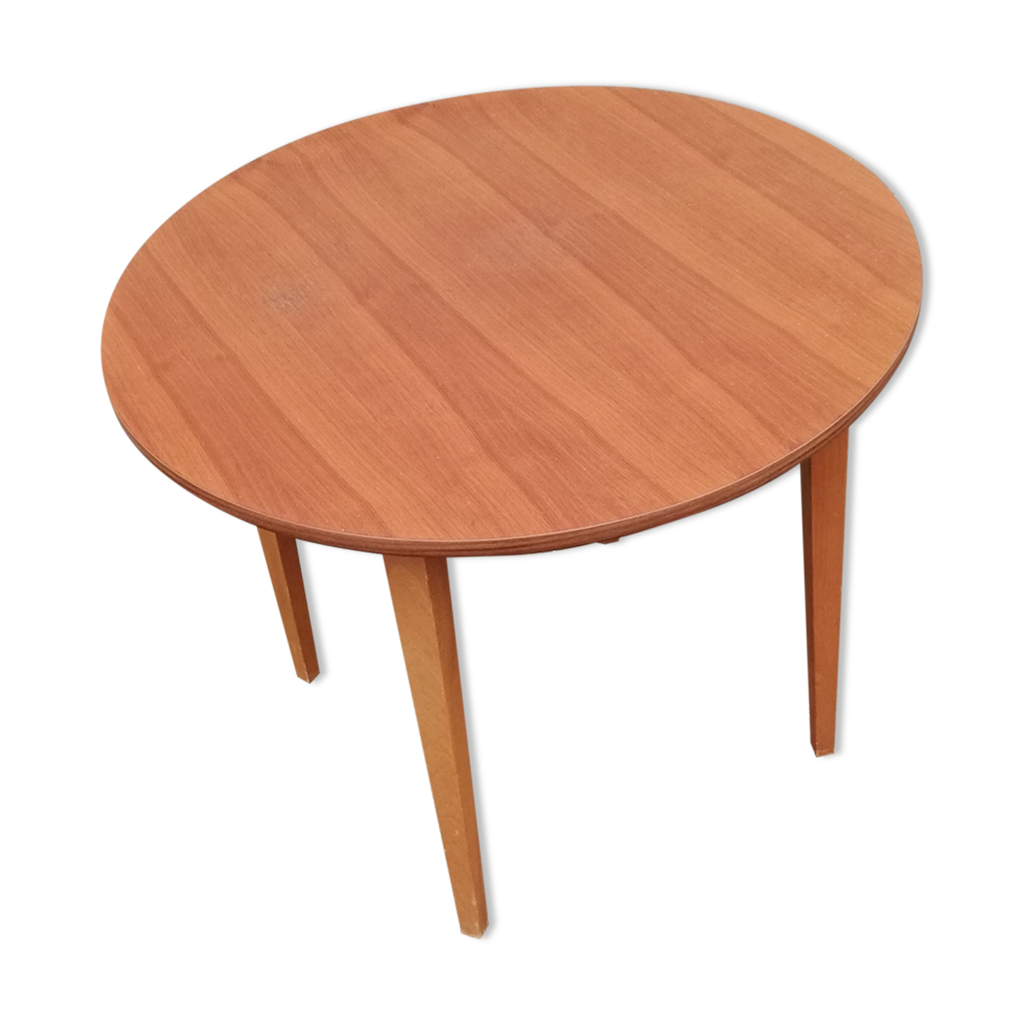 Vintage side table light wood