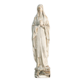 Plaster statue of the Virgin Mary signed Boye and Thomas Toulouse