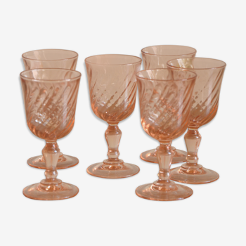 Ltot de 6 verres à liqueur art déco