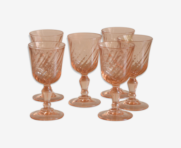Ltot de 6 verres à liqueur art déco